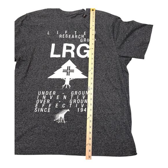 LRG Men's Charcoal Gray Graphic Tee - Picture 3 of 7